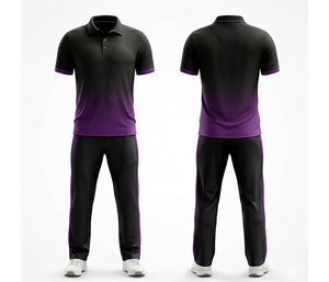 Custom Design <b>Cricket</b> Uniform Sublimation Printed | Men Women Youth <b>Cricket</b> Wears Polo Shirt and Trouser <b>Full</b> Team Outfit - Product Image 2