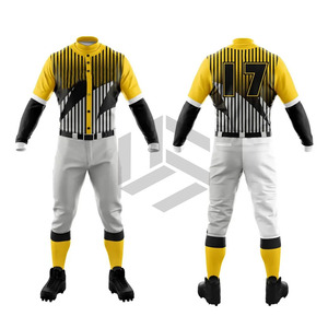 New Latest Design Customizable Breathable Printed <b>Baseball</b> Uniform Wholesale High Quality Premium Solid Pattern - Product Image 1