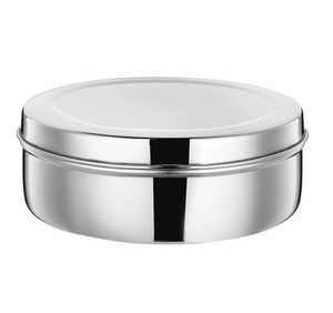 Contenedor de Alimentos de Acero Inoxidable de 3 Niveles, Redondo, Resistente, Portátil, para Picnic, Bento - Product Image 3