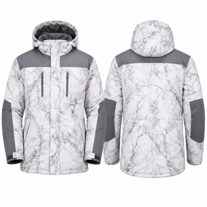 Veste de chasse pour homme, manches longues, imprimé floral, anti-humidité, softshell, pour usage extérieur - Product Image 1