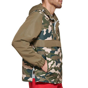 Wholesale Custom <b>Men</b> Camouflage Half Zip Up <b>Jacket</b> Windproof Casual Style Outdoor Winter Wear <b>Lightweight</b> Polyester Camo <b>Jacket</b> - Product Image 5