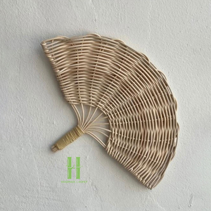 Nuevo Diseño, Abanico de Ratán Hecho a Mano, Decoración de Pared, Abanico Colgante Decorativo Tejido Natural para Sala de Estar, Dormitorio, Decoración Boho para el Hogar - Product Image 2