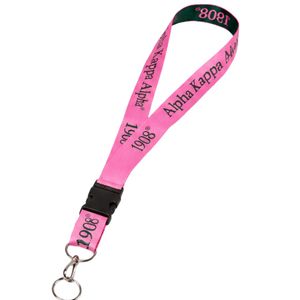 Correa de Cuello Rosa y Negra para Identificación, Porta Llaves, Porta Credenciales, Accesorio con Diseño Impreso, para Oficina, Escuela, Eventos, Correa Resistente - Product Image 4