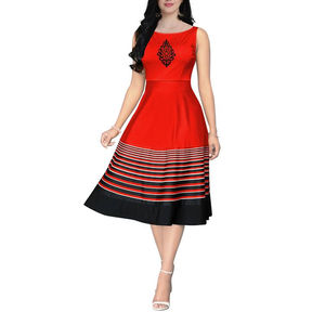 Vestidos elegantes de estilo occidental moderno, vestidos de estilo occidental de tela suave, vestidos de estilo occidental a la moda. - Product Image 5