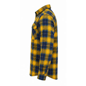 Chemise en flanelle pour homme, en coton tricoté et fibre de bambou, épaisse, à manches longues, à carreaux multicolores, écologique, séchage rapide, collection printemps, vente en gros - Product Image 4