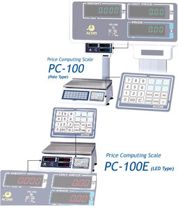 Balance Commerciale Numérique PC-100/PC-100E avec Système PLU, Affichage LED et Interface RS-232 – OEM - Product Image 1