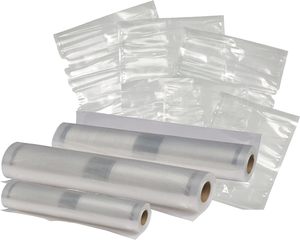 Vacuum Sealer Bag Variety Pack, Bag/Roll Combo, Clear - Product Image 5