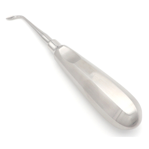 Bernard Root Tip Elevator Left Angled 4mm 15.5cm Bayonet Syndesmotome Instrument d'extraction dentaire à manche creux chirurgical - Product Image 1