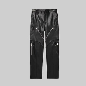 Pantalon en cuir pour homme de haute qualité au design tendance, nouvelle collection, style décontracté, coupe droite, tissu en toile, vente en gros - Product Image 2