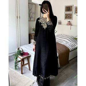 Haut et bas de créateur avec Dupatta pour la fête Taille XL - Product Image 6