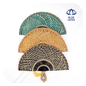 Sustainable Seagrass Hand Fan Handmade Eco Friendly Woven Fan for Resort Hotel Decoration - Product Image 1