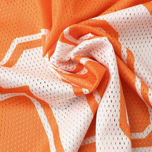 Maillot de football américain orange pour jeunes, coupe oversize, en mesh respirant, personnalisable avec logo, uniforme sportif d'équipe, tee-shirt streetwear - Product Image 5