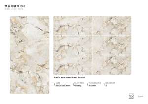 Azulejos de porcelana brillante de diseño de alta gama, tamaño 600x1200, azulejos grandes para pisos y paredes para proyectos de interiores de lujo - Product Image 5