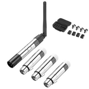 DMX <b>Wireless</b> Receiver 3 Receivers 1 <b>Transmitter</b> 2.4G ISM Band 656 ft Range Stage Lighting Equipment Bag Adapter All-in-One - Product Image 1