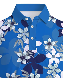 Men's Floral Print for Shirt Short Sleeve Casual Breathable 100% Cotton Knitted Regular Fit Digital Printed Design - Product Image 4