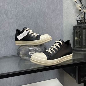 Chaussures décontractées pour hommes de marque de créateur, en cuir véritable, à lacets, basses, à semelle épaisse, respirantes et confortables - Product Image 3