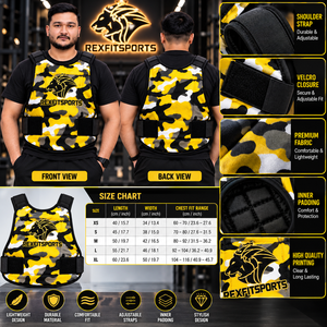 Gilet de sport personnalisé en gros OEM, fabricant pakistanais, protection de poitrine camouflage pour l'entraînement, équipement d'entraînement d'équipe - Product Image 5