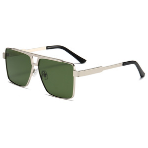 Gafas de Sol RTS Modernas Vintage con Doble Puente y Marco Metálico Grande con Protección UV 2026 para Hombres y Mujeres, Actividades al Aire Libre - Product Image 3
