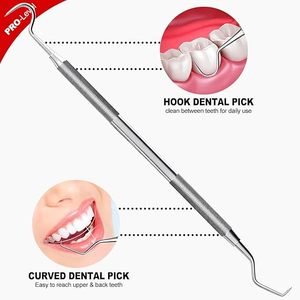 Raspador y Limpiador Dental Profesional de Doble Punta, Eliminador de Sarro y Cálculos, Cuidado Bucal para Dentistas, Aprobado por ISO - Product Image 3