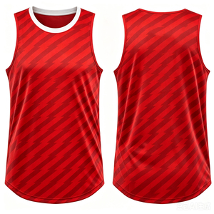 GURUNA-Z-INDUSTRY Custom Yellow Basketball Jersey Men Crew Neck <b>Sleeveless</b> Tank <b>Top</b> 100% Cotton <b>Silk</b> Screen Printing Breathable - Product Image 4