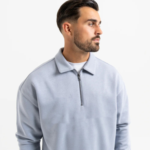 Sweat à capuche d'hiver personnalisé de haute qualité pour hommes, en polaire unie, coupe-vent et respirant, vente en gros - Product Image 4