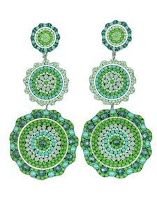 ต่างหูปักลูกปัดสีชมพูและสีฟ้าคุณภาพดีที่สุดสำหรับผู้หญิง ทำด้วยมือสำหรับเด็กผู้หญิง โดย MD HANDICRAFTS - Product Image 6