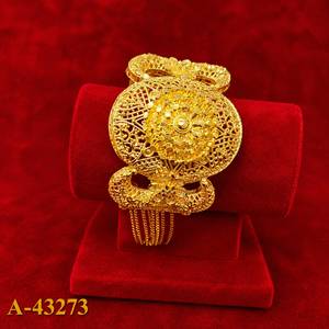 MOLL JEWELLERS กำไลข้อมือชุบทองวินเทจ สำหรับผู้หญิง ประดับทับทิมทรงหยดน้ำ วัสดุอัลลอยด์ ได้รับการรับรองจากบุคคลที่สาม A-43266 - Product Image 4