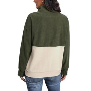 Femmes automne hiver mode lâche col montant manches longues dame Streetwear nouvelles femmes imprimé brossé brodé éponge vêtements - Product Image 5