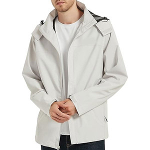 <b>Lightweight</b> Waterproof Hooded <b>Rain</b> <b>Jacket</b> Outdoor Raincoat Shell <b>Jacket</b> for Hiking Travel Camping Windproof Breathable Packable - Product Image 6