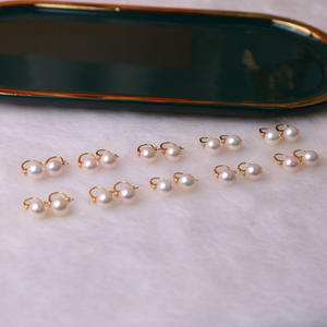 Pendientes de Perlas de Agua Dulce de Acuicultura de Zhuji, Simples y Elegantes, 9-10 mm, Plata S925, Venta al por Mayor - Product Image 2