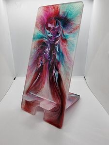 Handmade Epoxy Resin Phone <b>Stand</b> Mobile Holder Desk Phone <b>Stand</b> Modern Decorative Mobile <b>Stand</b> for Office Home Craftera Exports - Product Image 5
