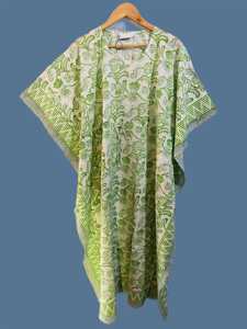 Summer Fashion Printed Beach Wear Bohemian Long <b>Kaftan</b> Women Cotton <b>Kaftan</b> Wholesale Cotton <b>Kaftan</b> Indian Floral Long <b>Kaftan</b> - Product Image 4