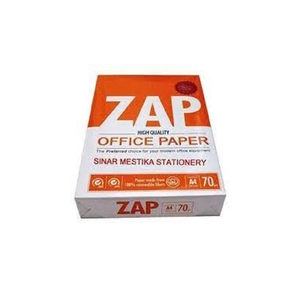 กระดาษถ่ายเอกสารคุณภาพพรีเมียม ZAP A4 มีจำหน่ายในกล่องขนาดใหญ่สำหรับงานพิมพ์ขององค์กร - Product Image 4