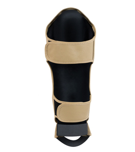 Protections de tibia et coussinets d'entraînement Muay Thai en cuir et PU avec protection de base pour MMA et boxe, ajustement universel - Product Image 2
