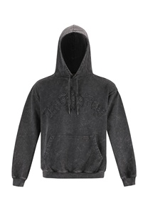 Sudadera con capucha moderna de gran tamaño para hombres y mujeres, tela de algodón con estampado suave lavado con ácido, diseño duradero cálido para invierno, patrón sólido - Product Image 5