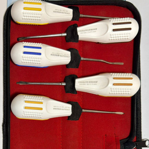 Juego de luxadores de extracción de raíces, con mango de plástico ligero, herramientas de extracción dental, instrumentos dentales, juego de luxadores - Product Image 3