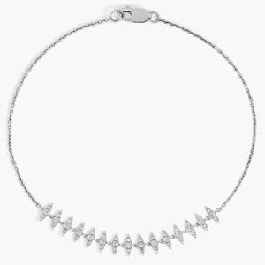 Pulsera de Cadena con Espiga de Diamantes de Oro Amarillo de 14K y Diamantes Cultivados en Laboratorio - Product Image 5