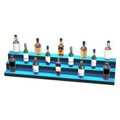 Présentoir de bouteille de vin acrylique LED RGB le plus vendu: support lumineux élégant pour la décoration intérieure et les vitrines de vente au détail - Product Image 4