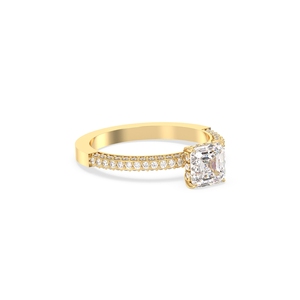 Anillo de compromiso REYES al por mayor, certificado por IGI, oro sólido de 14k, diamante cultivado en laboratorio con corte HPHT CVD, para mujer, joyería fina de lujo. - Product Image 3