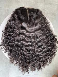 มัดผมมนุษย์หยักศกแบบลอนลึกพร้อมแผ่นปิดด้านหน้าขนาด13*4 - Product Image 4