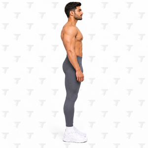 Running <b>Compression</b> Tights for <b>Men</b> Polyester Spandex Lightweight Stretch Gym <b>Leggings</b> Sweat Wicking Breathable Fitness - Product Image 4