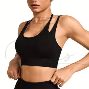 High Quality Sexy Crosses <b>Open</b> Back Sports <b>Bra</b> for Adults Quick Dry Plus Size Fashionable Private Label Sports <b>Bra</b> for Women - Product Image 1