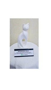 Brass American Style Handmade Eco-Friendly Durable <b>Cat</b> Figurine Pet <b>Urn</b> - Product Image 5