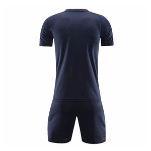 Maillot de football personnalisé avec logo imprimé, tenue d'équipe de sport, maillot de football à séchage rapide, designs d'uniformes de football bleus, ensemble de maillots de football - Product Image 2