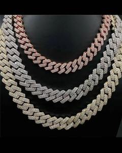 Collar de Plata de Ley 925 con Cadena Cubana Estilo Hip Hop, Colgante con Incrustaciones de Diamantes VVS, Moissanita Redonda de Corte Brillante Personalizada - Product Image 6