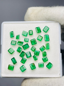 Esmeraldas Naturales de Zambia, Corte Esmeralda, Color Verde, Buena Calidad, Certificadas por IGI, para Joyería, Precio Económico - Product Image 2