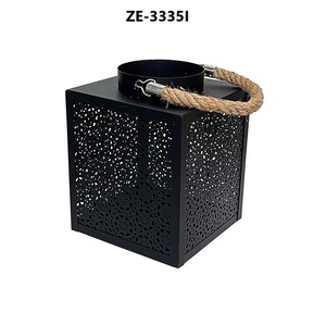 Premium Matte <b>Black</b> Iron Handmade Gravure Printed <b>Lantern</b> for Religious Activities and Christmas Decor High Demand - Product Image 1
