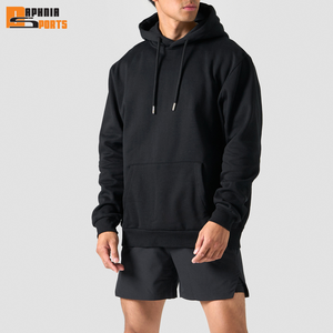 เสื้อฮู้ดดี้พิมพ์ลายตามสั่ง ลดราคาพิเศษ ผ้าฝ้าย 100% สีดำล้วน ทรงหลวม ไหล่ตก หนานุ่ม ใส่สบาย เหมาะสำหรับฤดูหนาว ผู้ชาย - Product Image 4