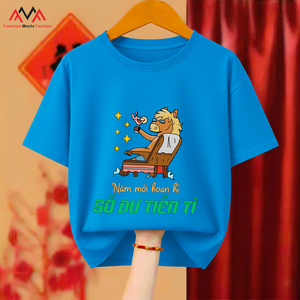 Camiseta de Mujer 100% Algodón, Cuello Redondo, Manga Corta, Tejido de Sarga, Transpirable, Ecológica, Informal/Playera, con Estampado Gráfico Azul - Product Image 6