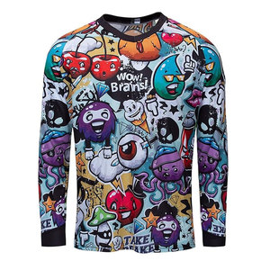 Custom Motocross Racing Jersey Breathable <b>Mesh</b> Quick Dry Polyester Nylon <b>Long</b> <b>Sleeve</b> Downhill Cycling Jersey Men Adults Custom - Product Image 4